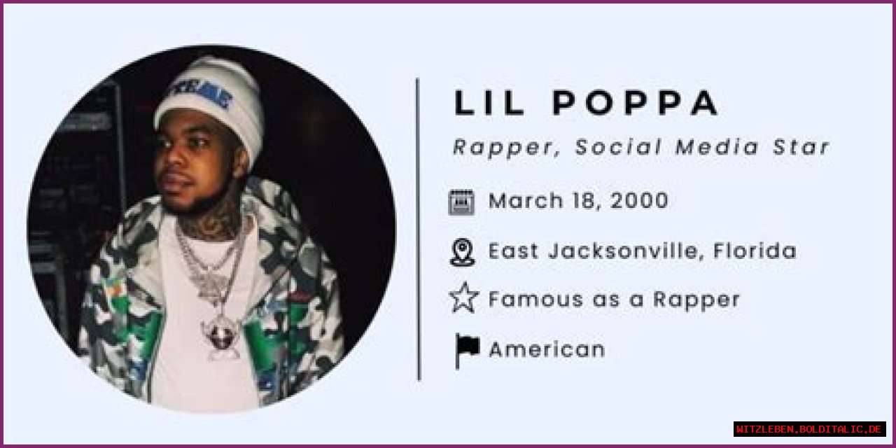 Lil Poppa - Bio, Age, Wiki, Facts and Family